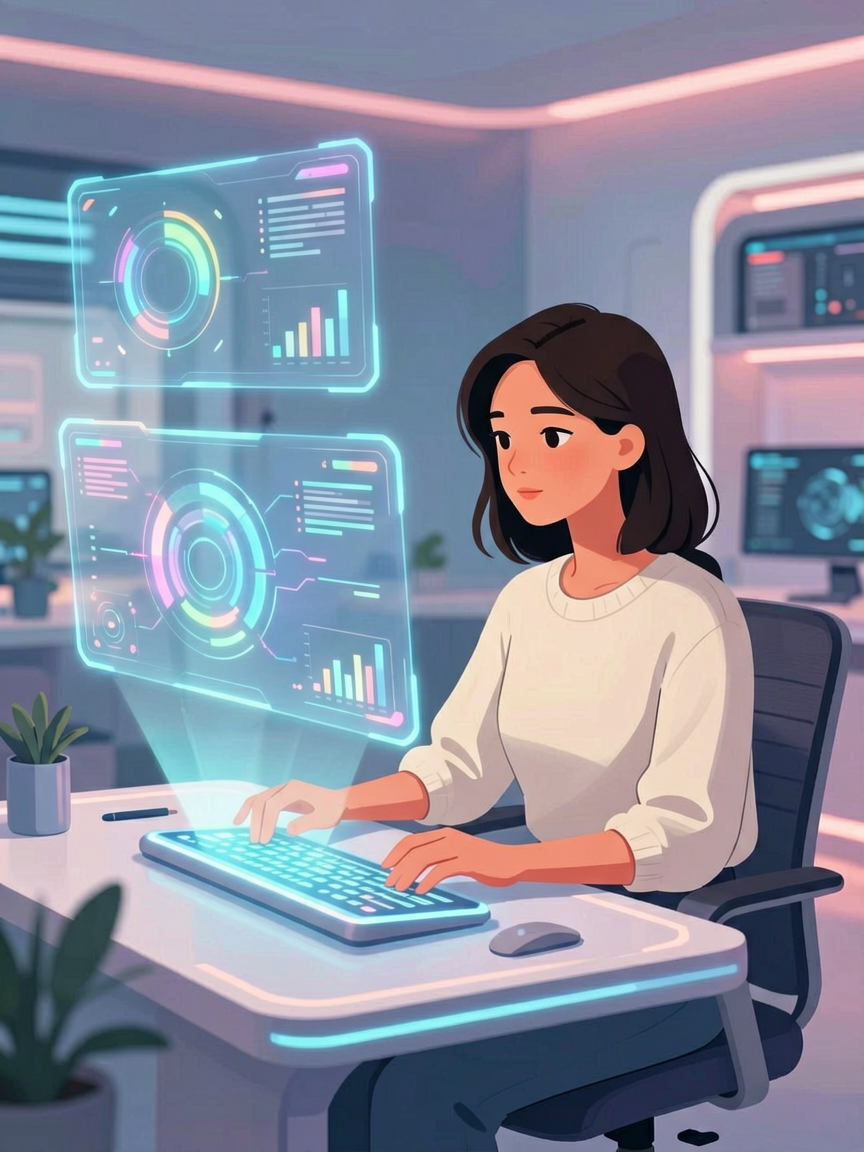 AI comic creation scene, creat