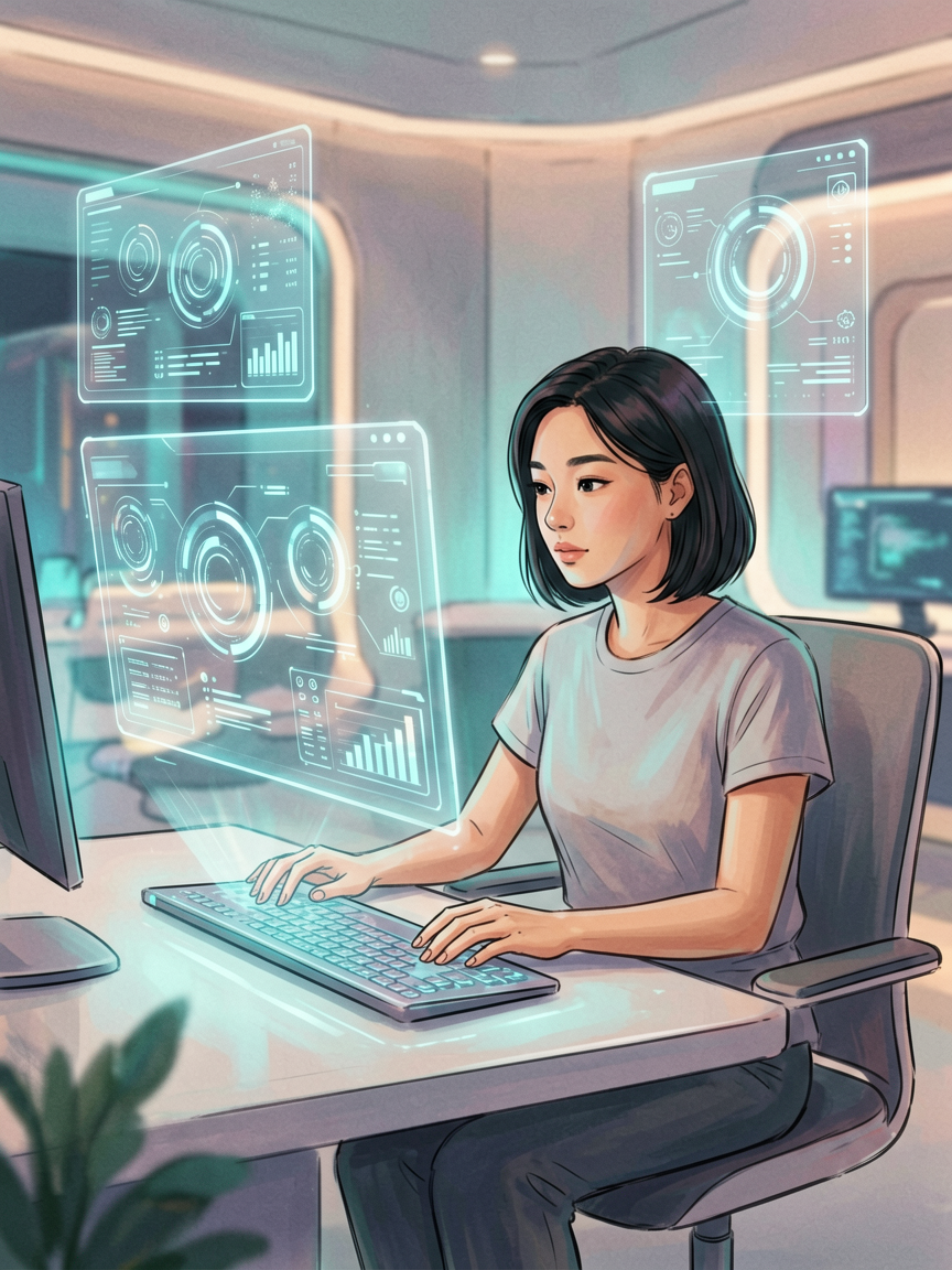 AI comic creation scene, creat