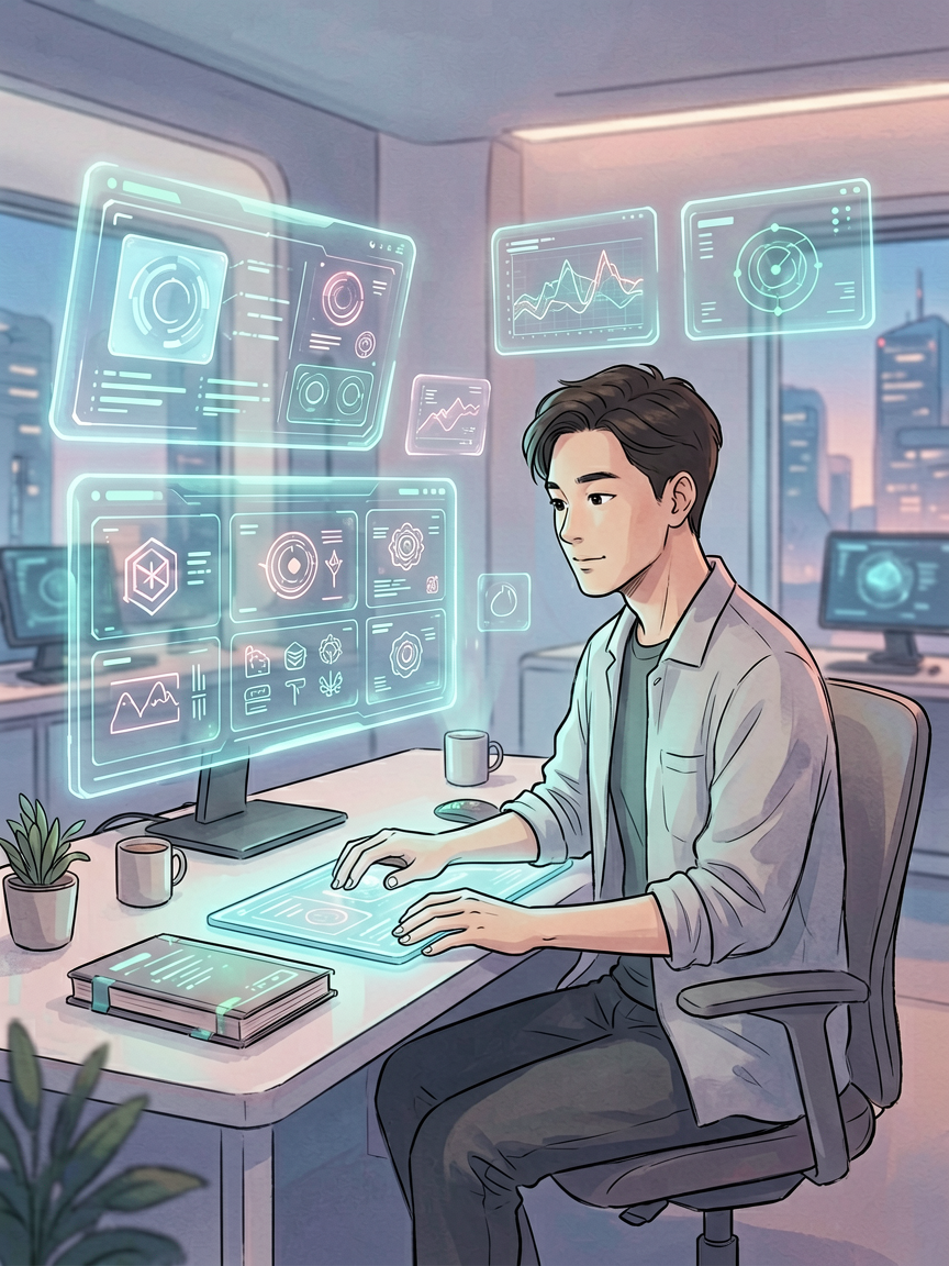 AI comic creation scene, creat