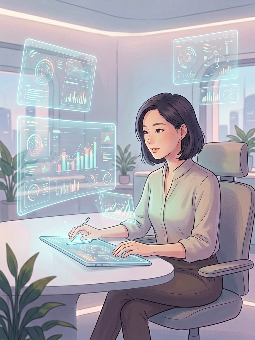 AI comic creation scene, creat