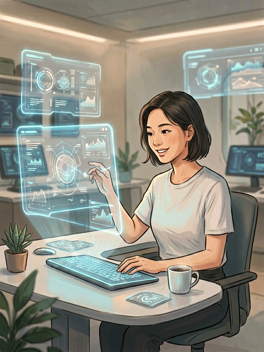 AI comic creation scene, creat