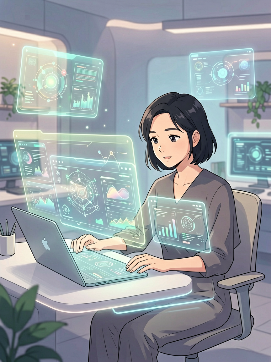 AI comic creation scene, creat