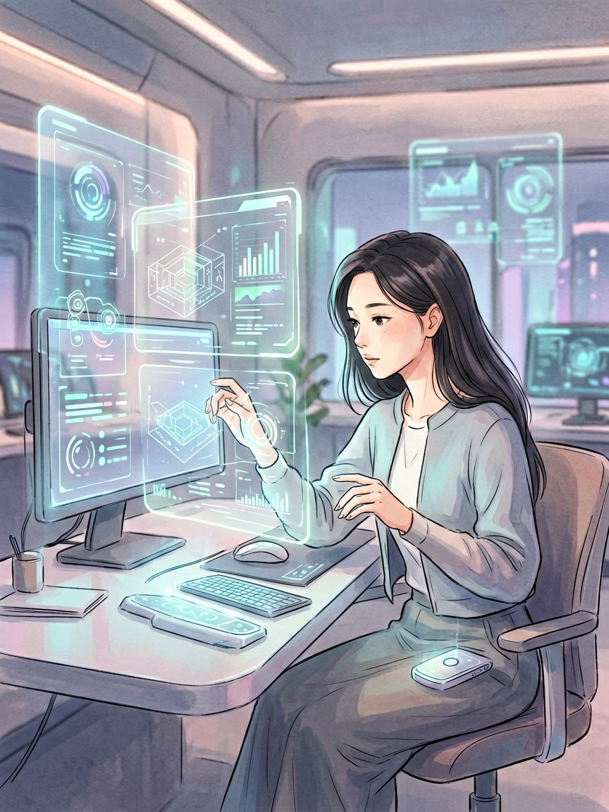 AI comic creation scene, creat
