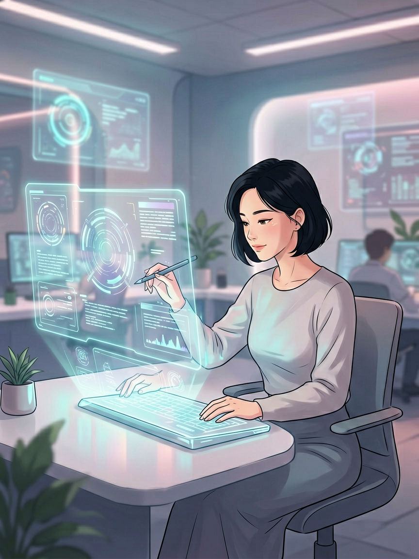 AI comic creation scene, creat