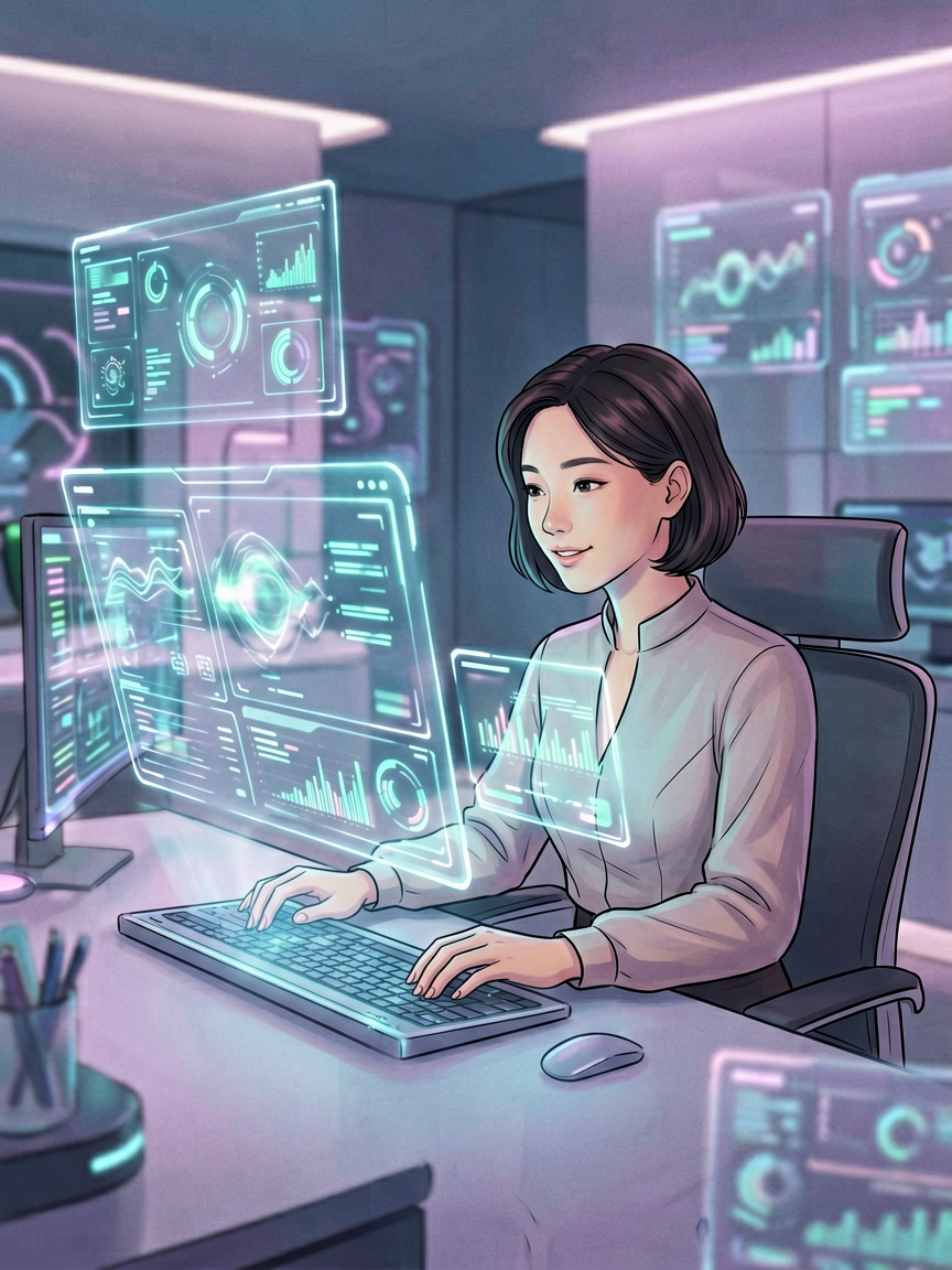 AI comic creation scene, creat