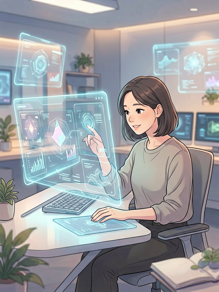 AI comic creation scene, creat