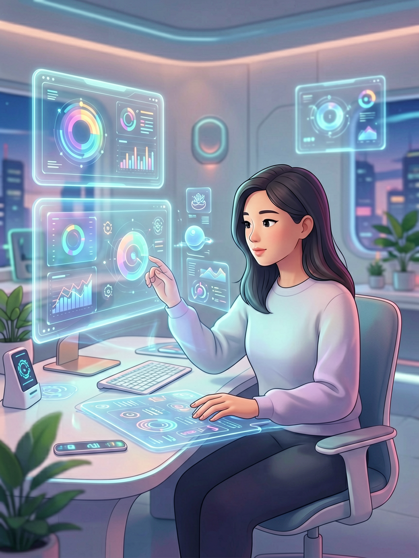 AI comic creation scene, creat