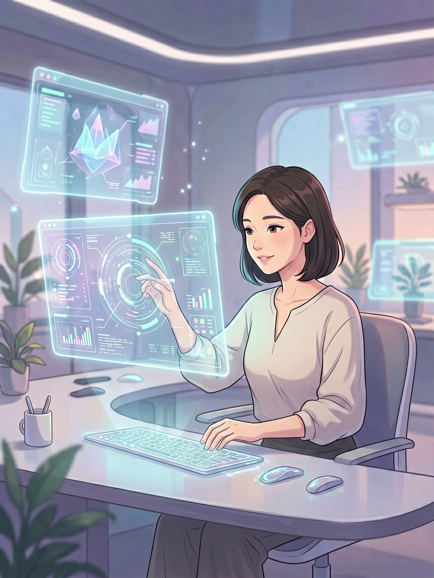 AI comic creation scene, creat