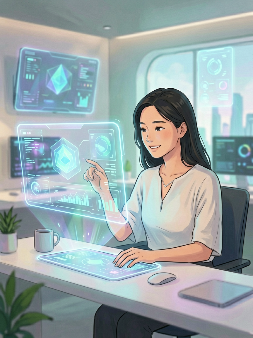 AI comic creation scene, creat