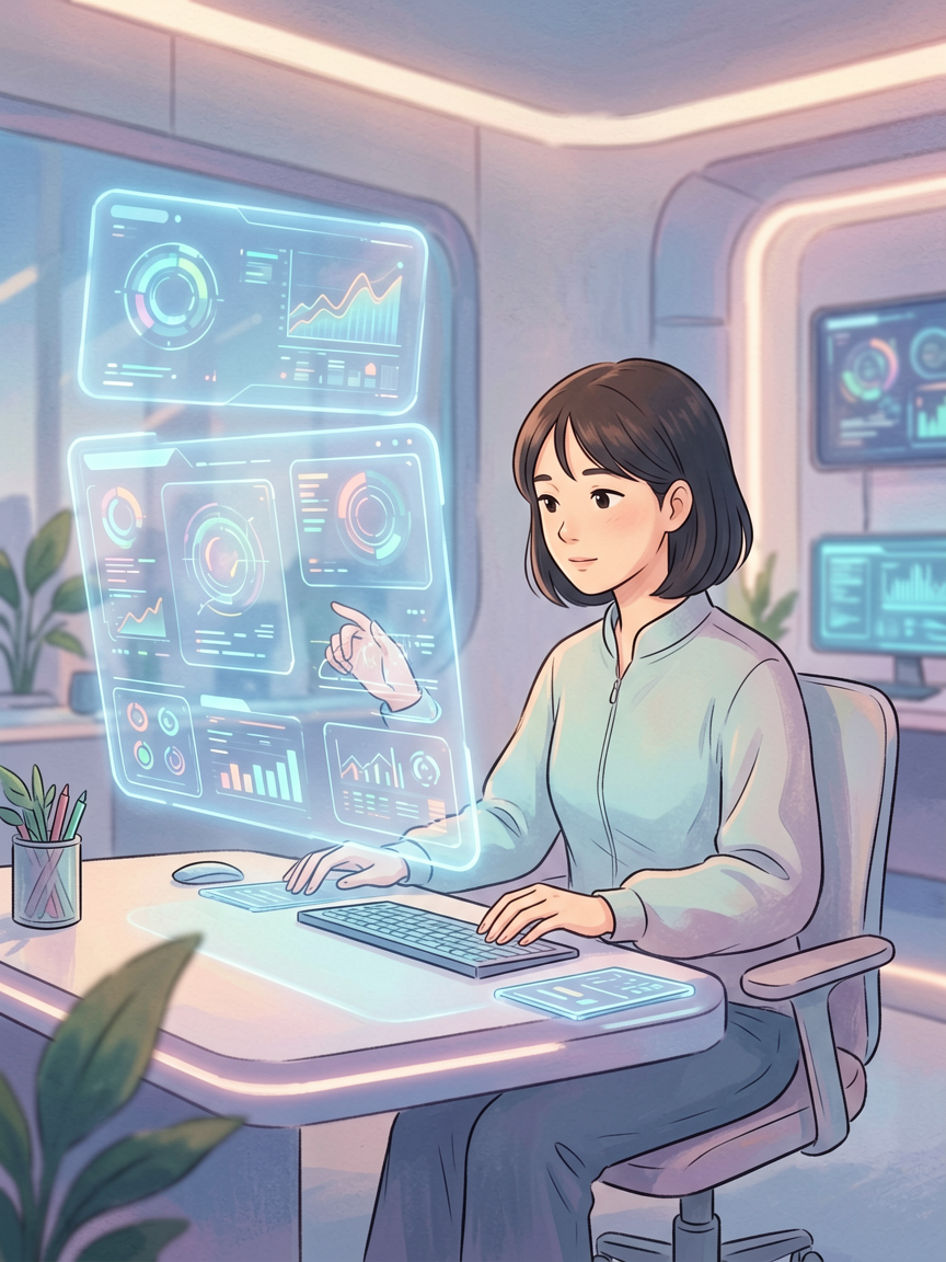 AI comic creation scene, creat