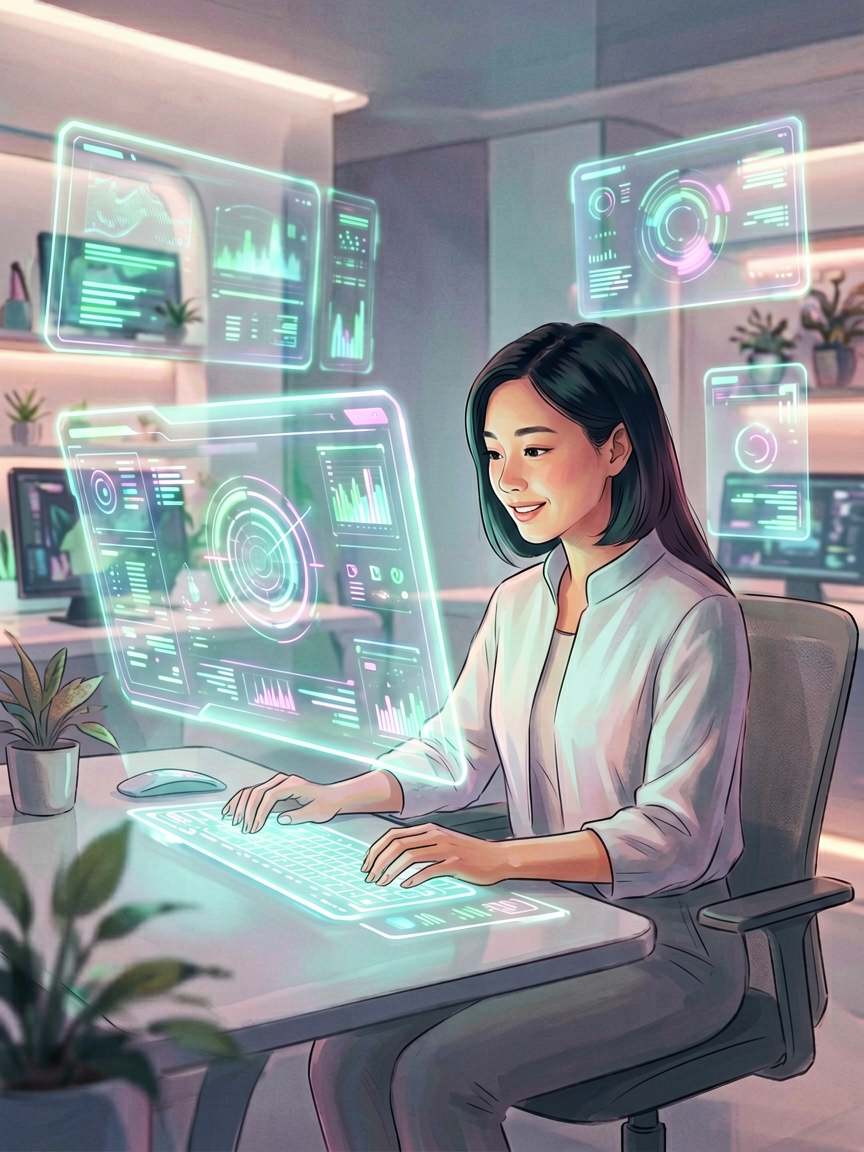AI comic creation scene, creat
