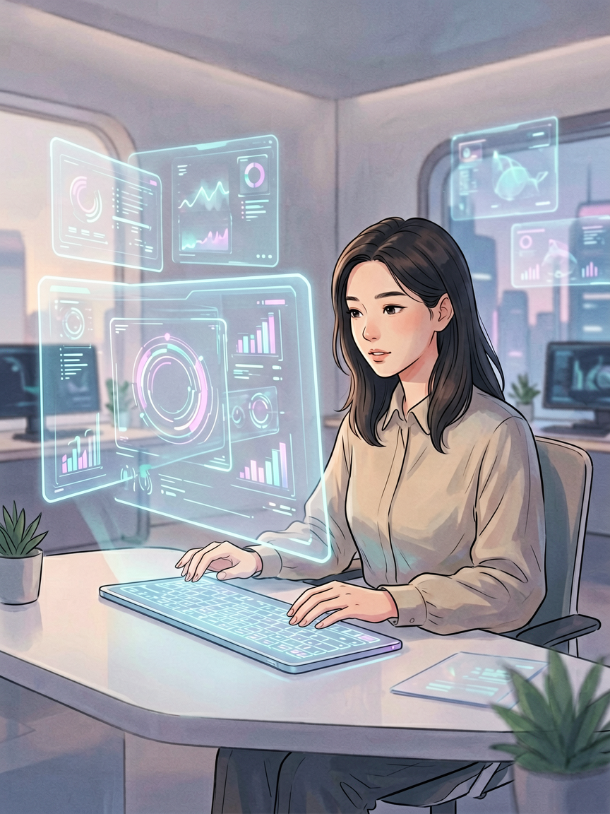 AI comic creation scene, creat