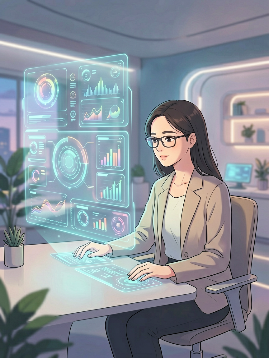 AI comic creation scene, creat