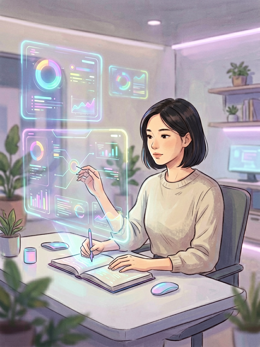 AI comic creation scene, creat
