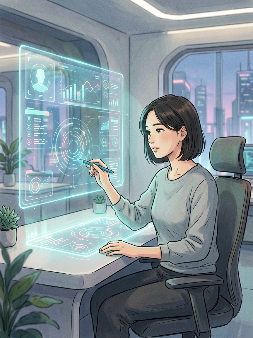 AI comic creation scene, creat