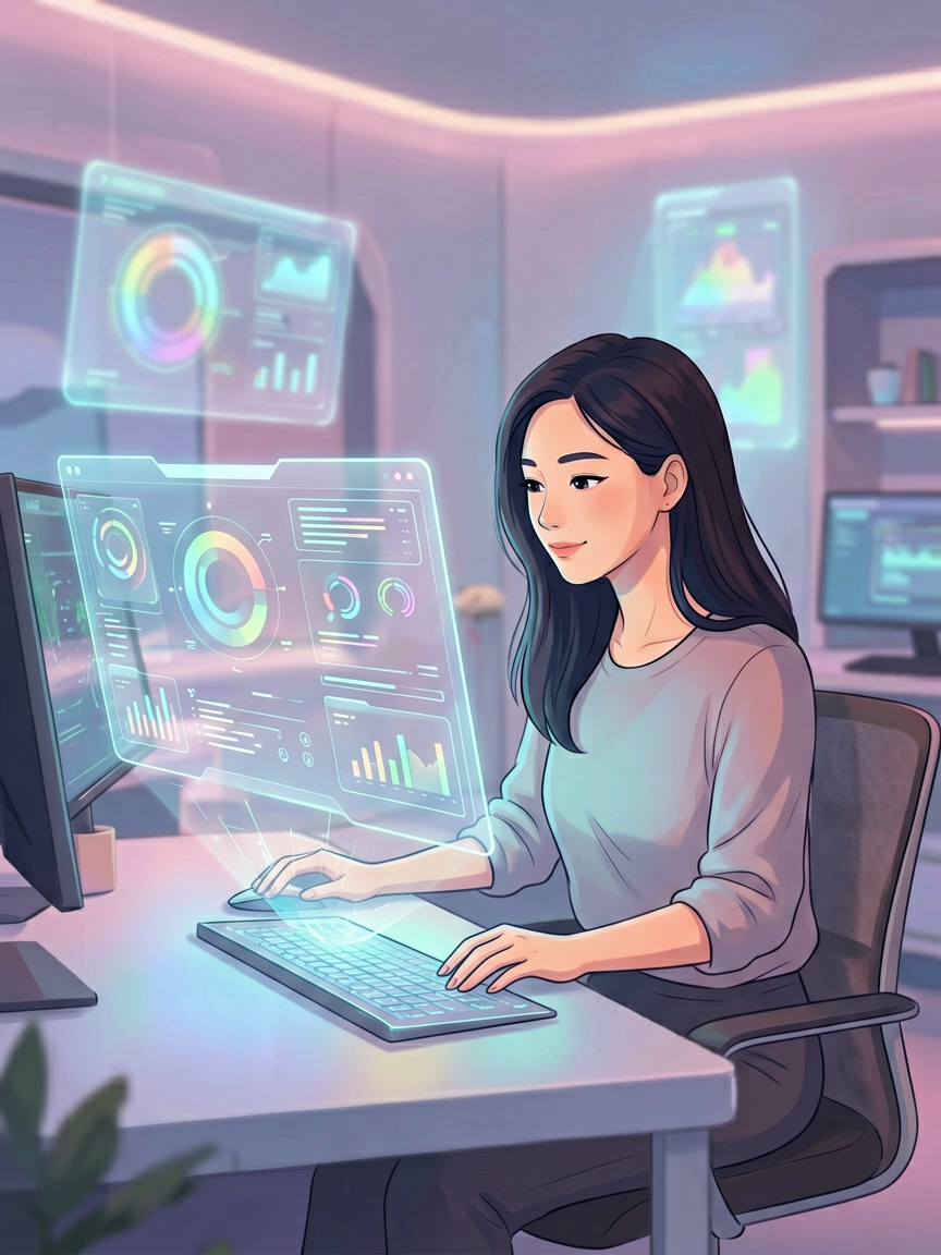 AI comic creation scene, creat