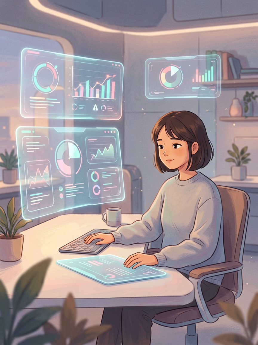 AI comic creation scene, creat