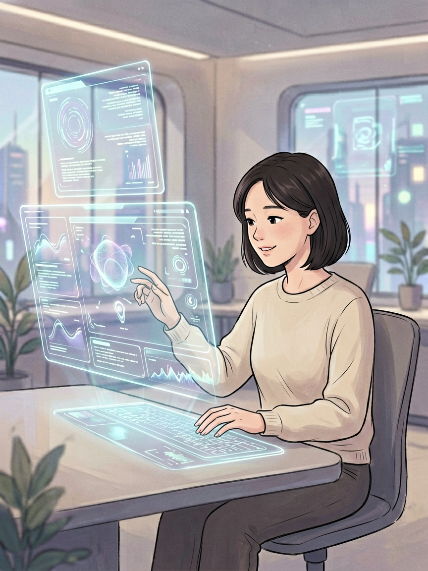 AI comic creation scene, creat
