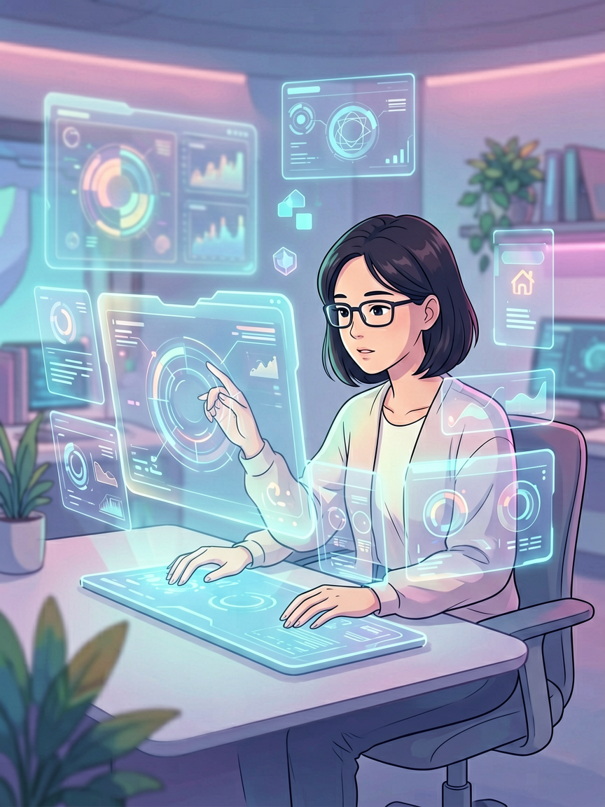 AI comic creation scene, creat