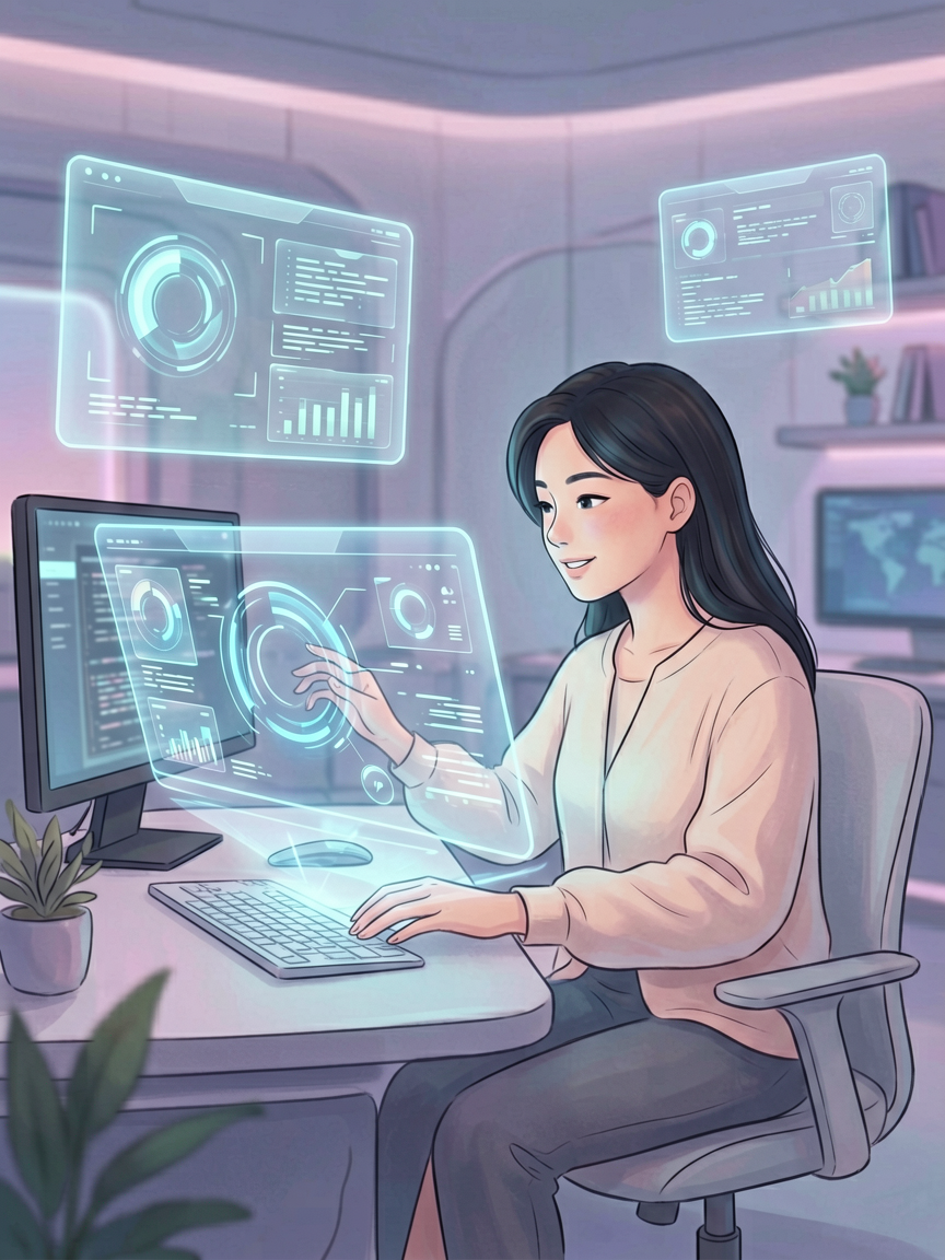 AI comic creation scene, creat