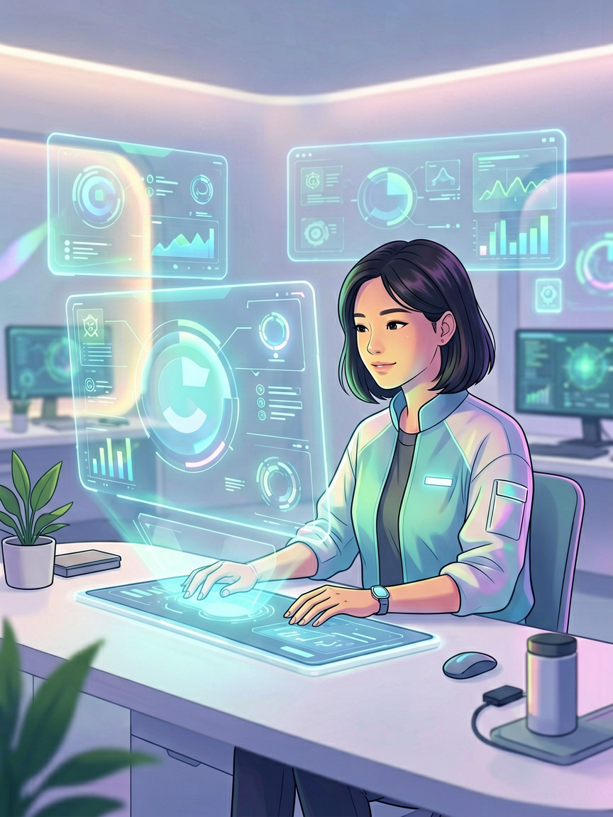 AI comic creation scene, creat