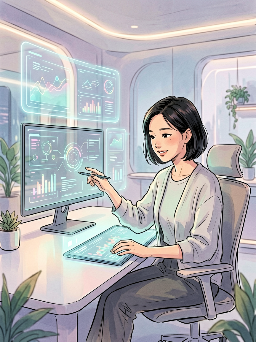AI comic creation scene, creat