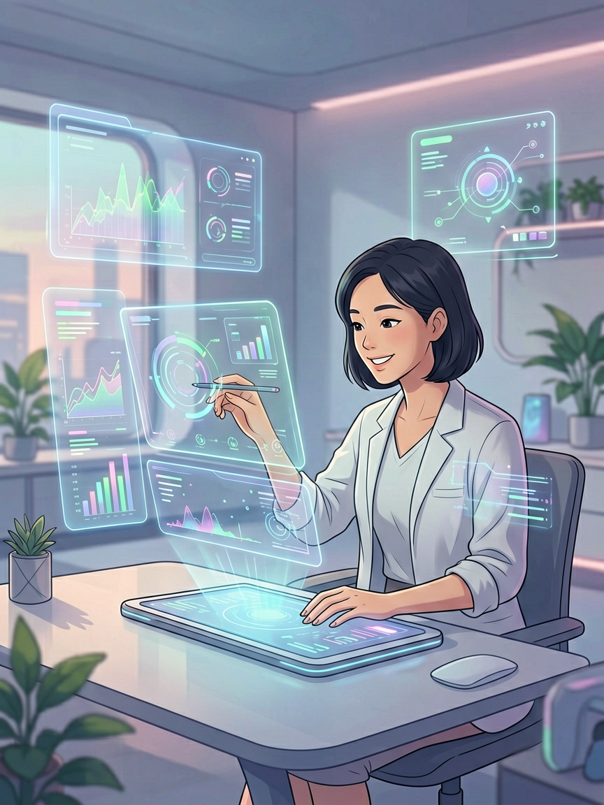AI comic creation scene, creat