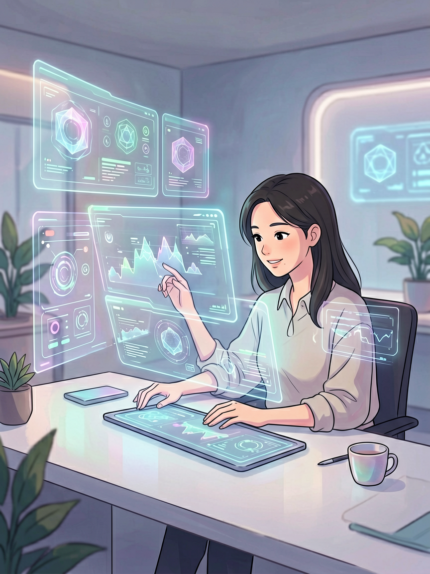 AI comic creation scene, creat