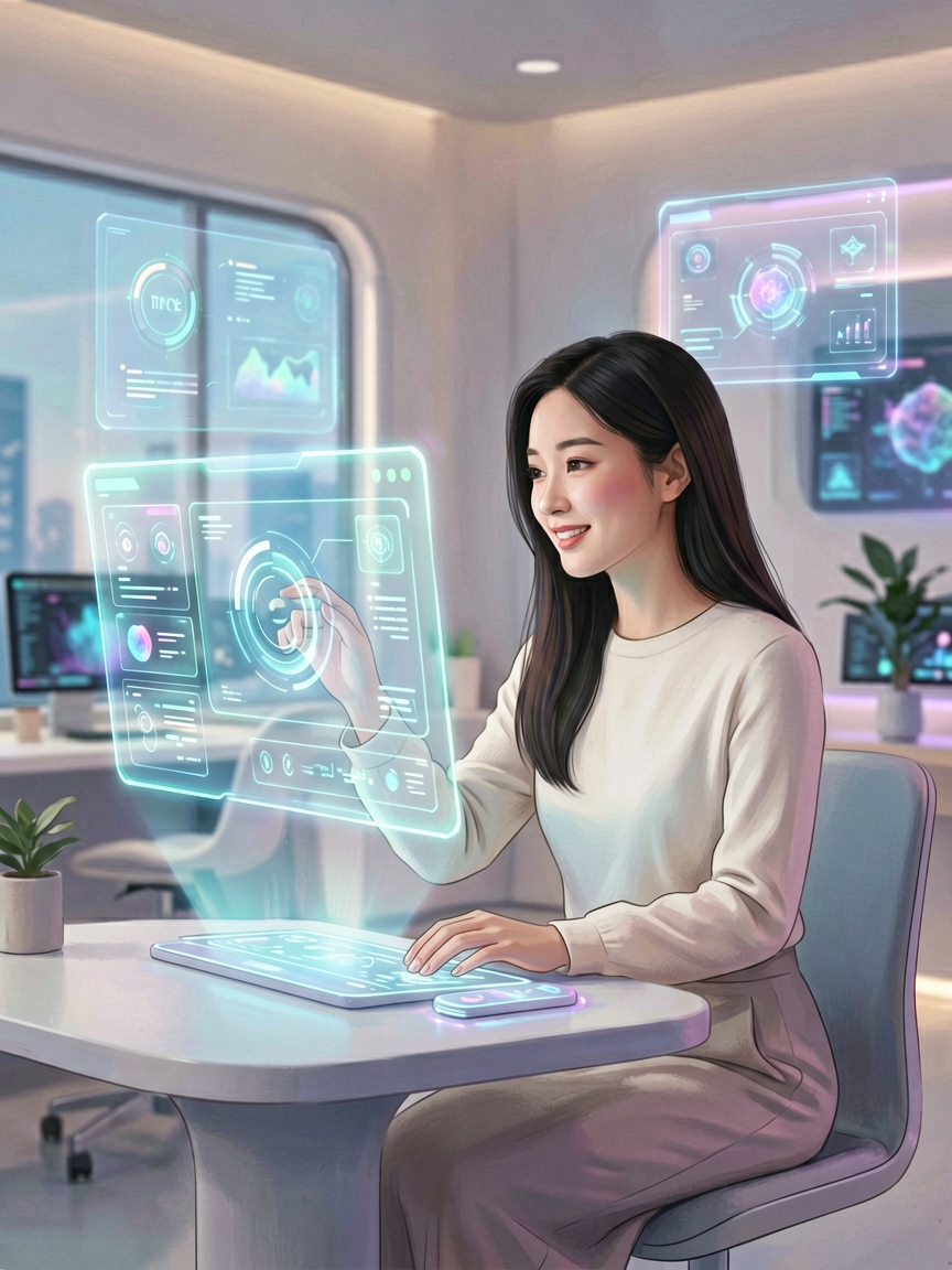 AI comic creation scene, creat