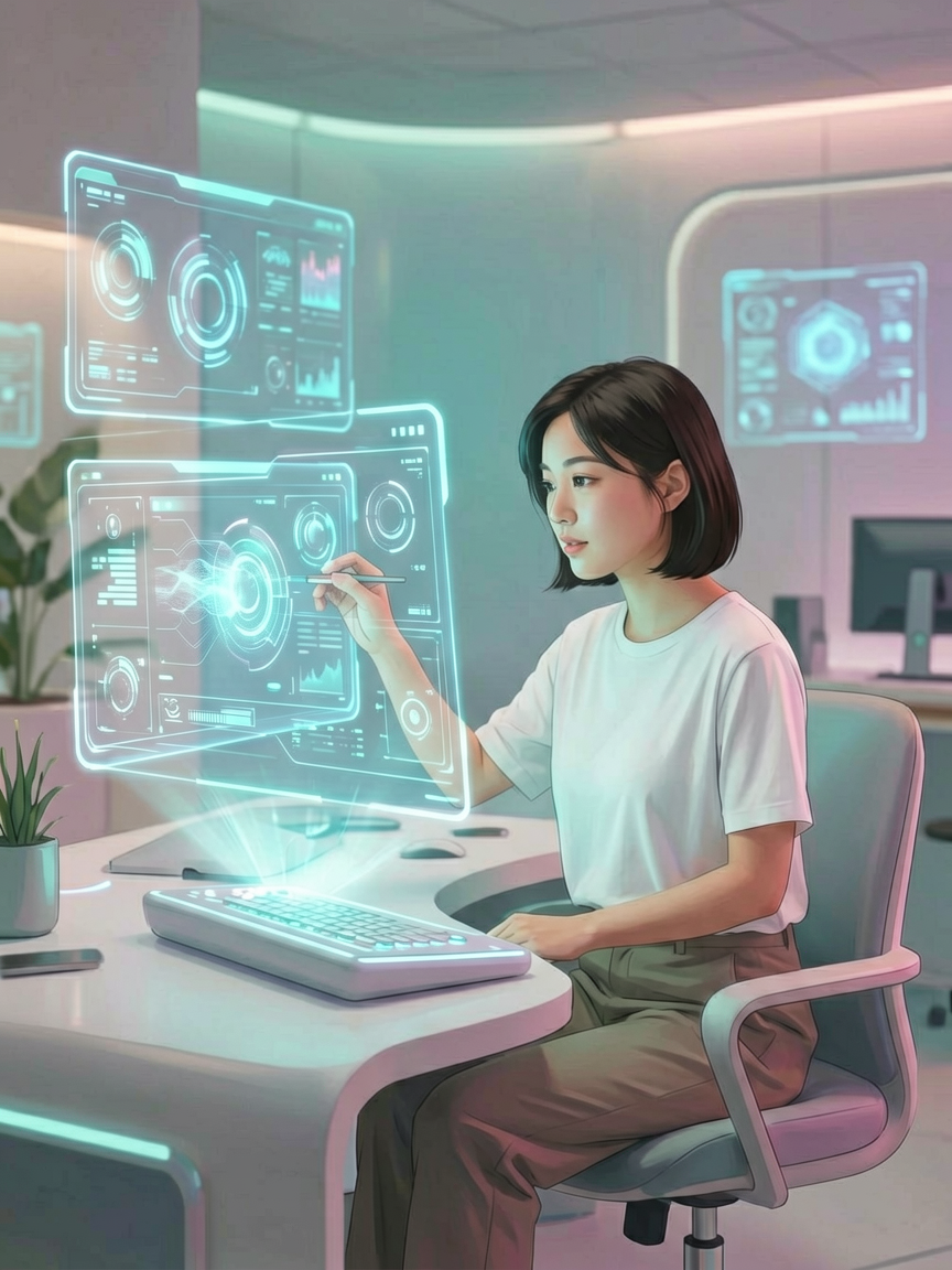 AI comic creation scene, creat