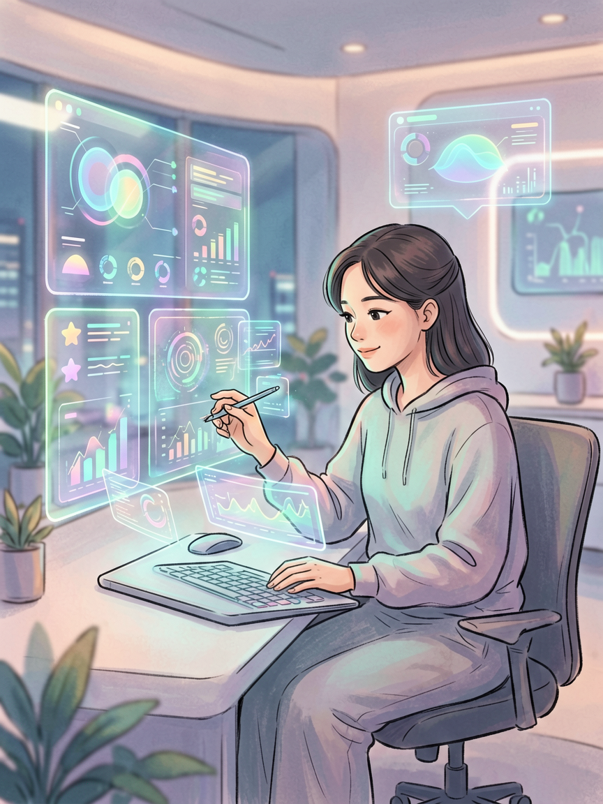 AI comic creation scene, creat