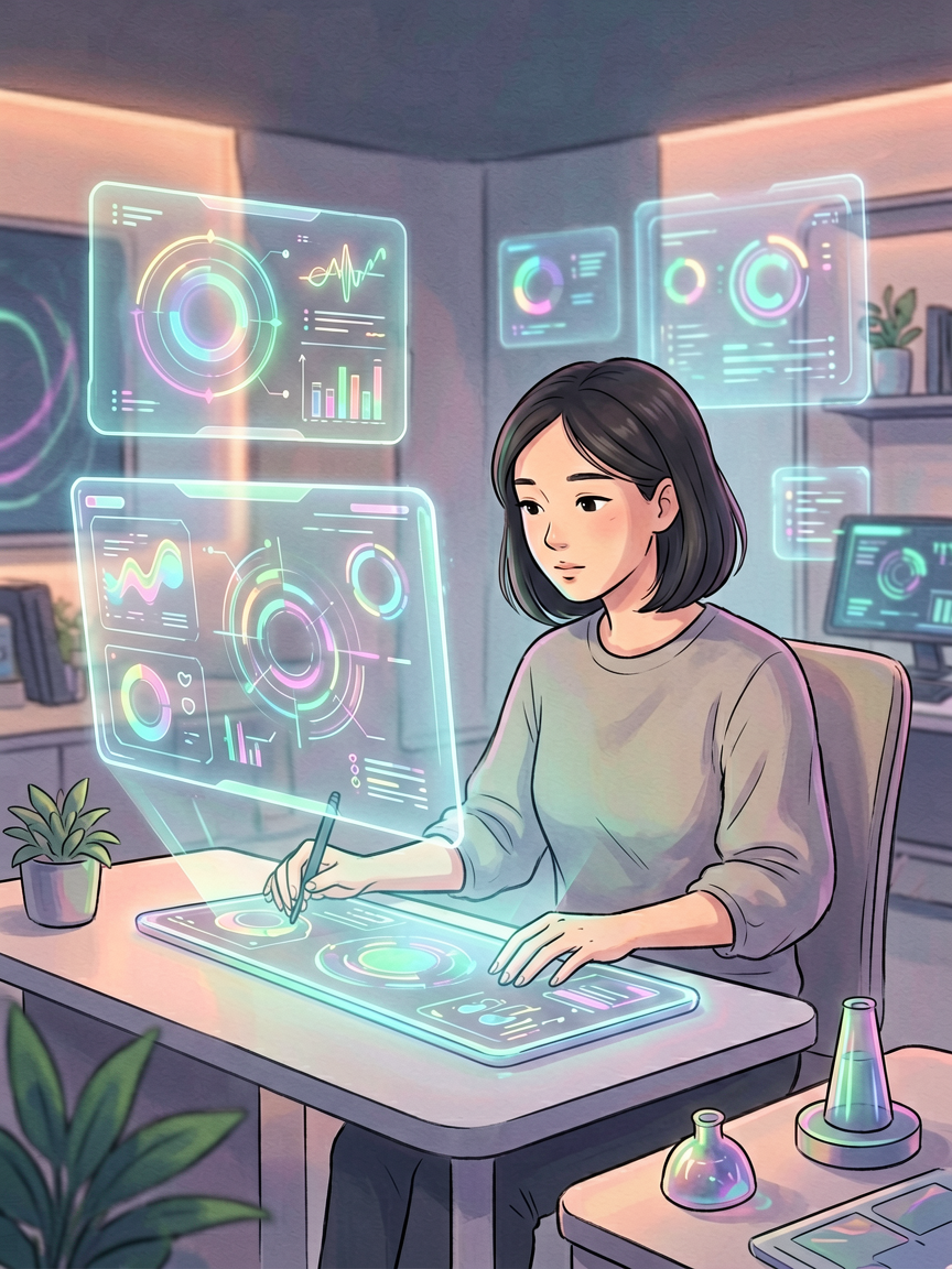 AI comic creation scene, creat