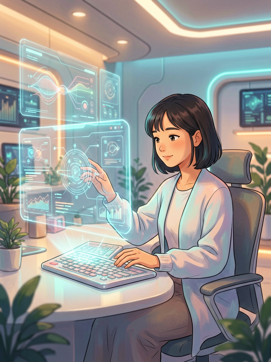 AI comic creation scene, creat