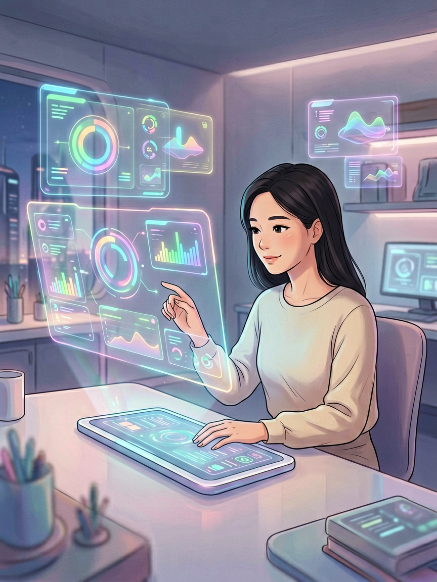 AI comic creation scene, creat