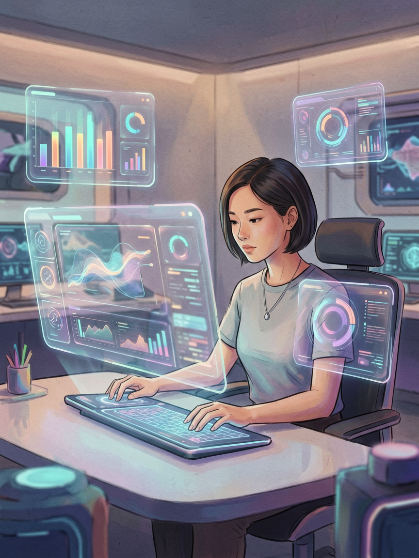 AI comic creation scene, creat