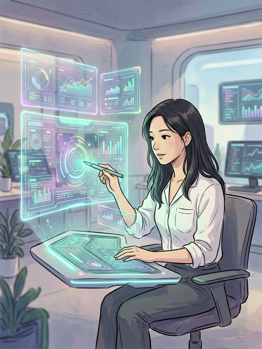 AI comic creation scene, creat