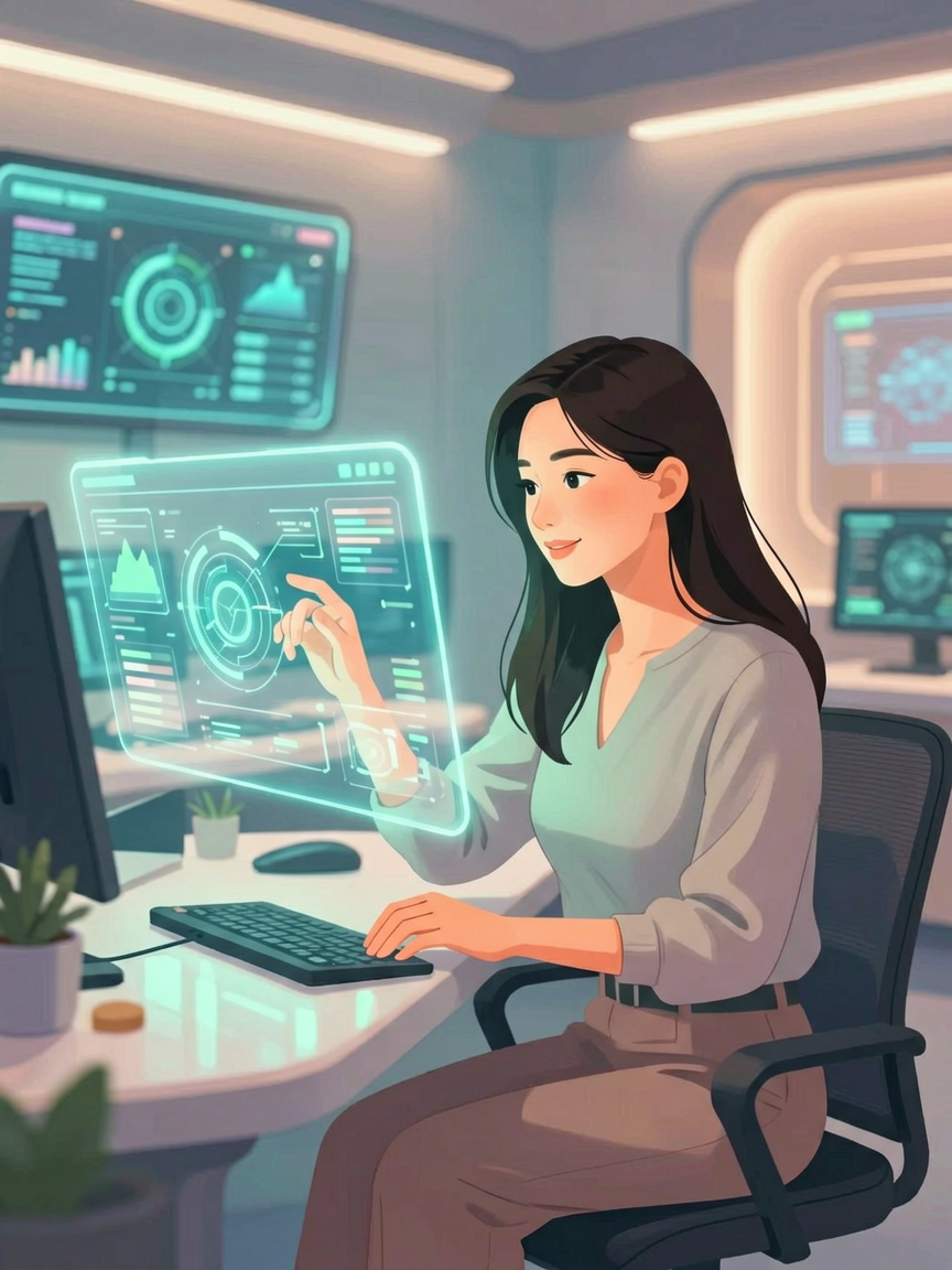 AI comic creation scene, creat