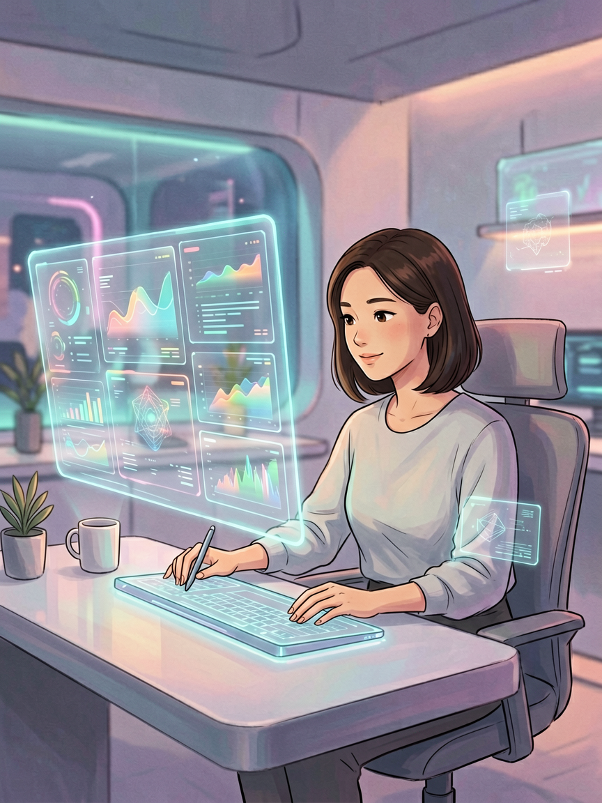 AI comic creation scene, creat