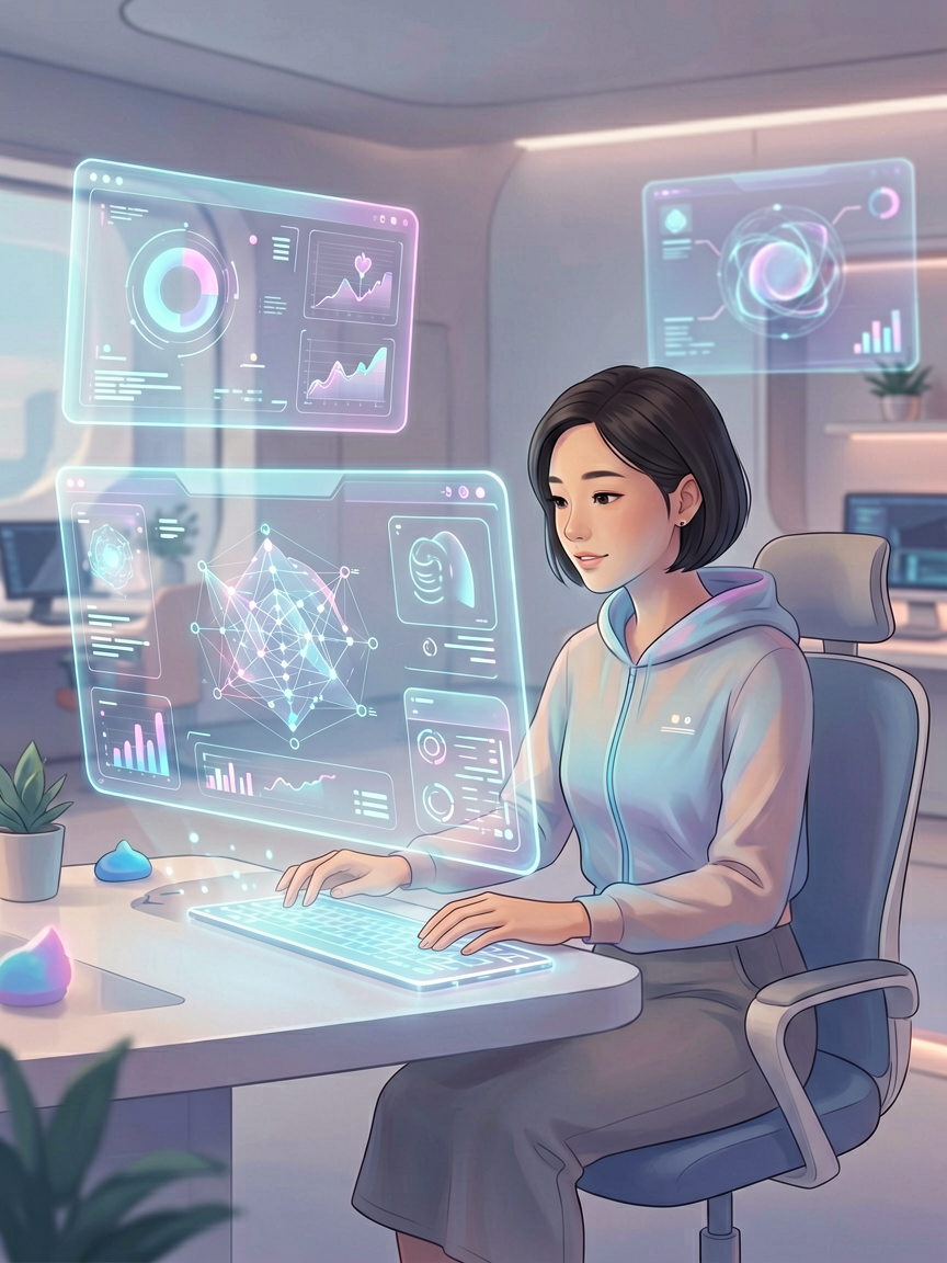 AI comic creation scene, creat