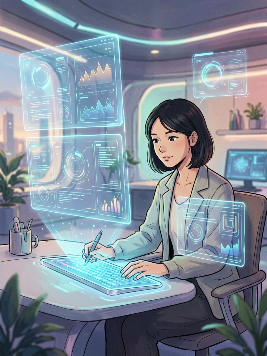 AI comic creation scene, creat