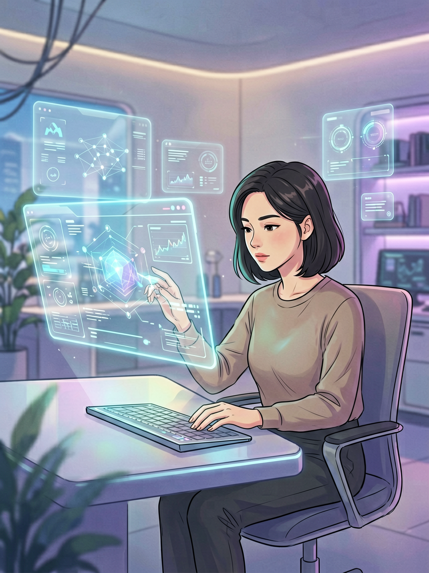 AI comic creation scene, creat