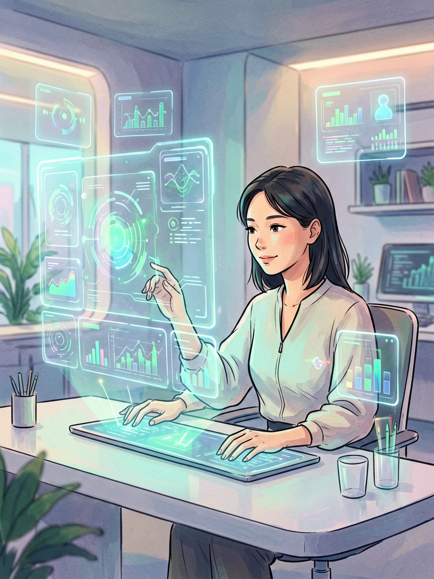 AI comic creation scene, creat