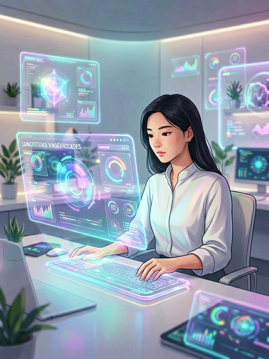 AI comic creation scene, creat