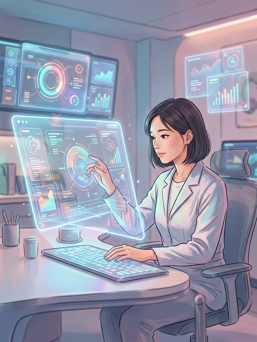 AI comic creation scene, creat