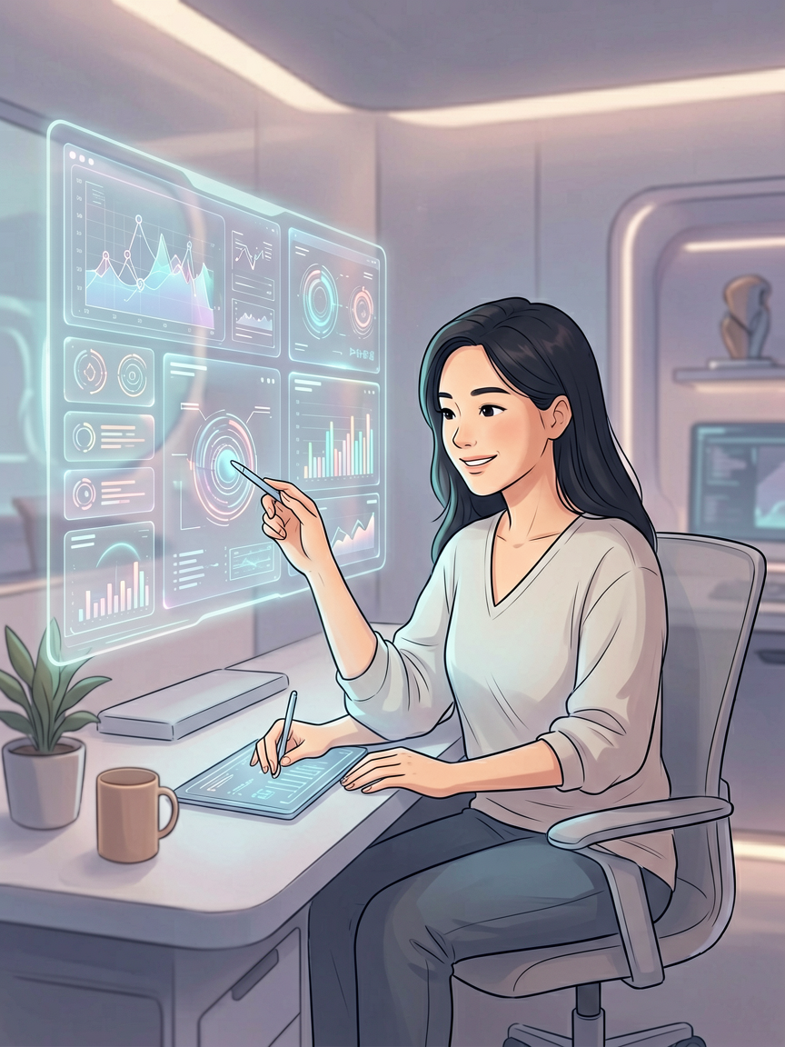 AI comic creation scene, creat