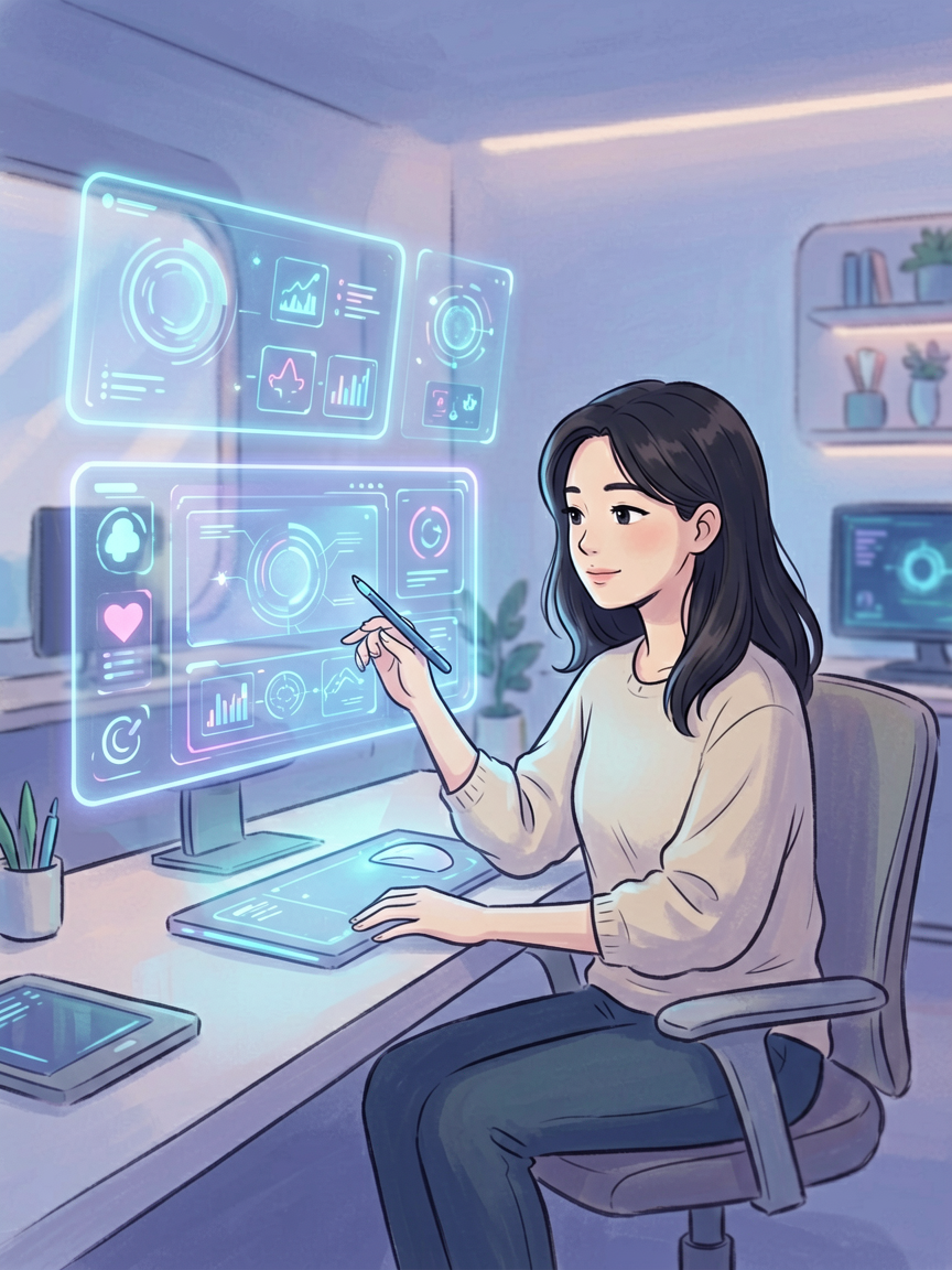 AI comic creation scene, creat