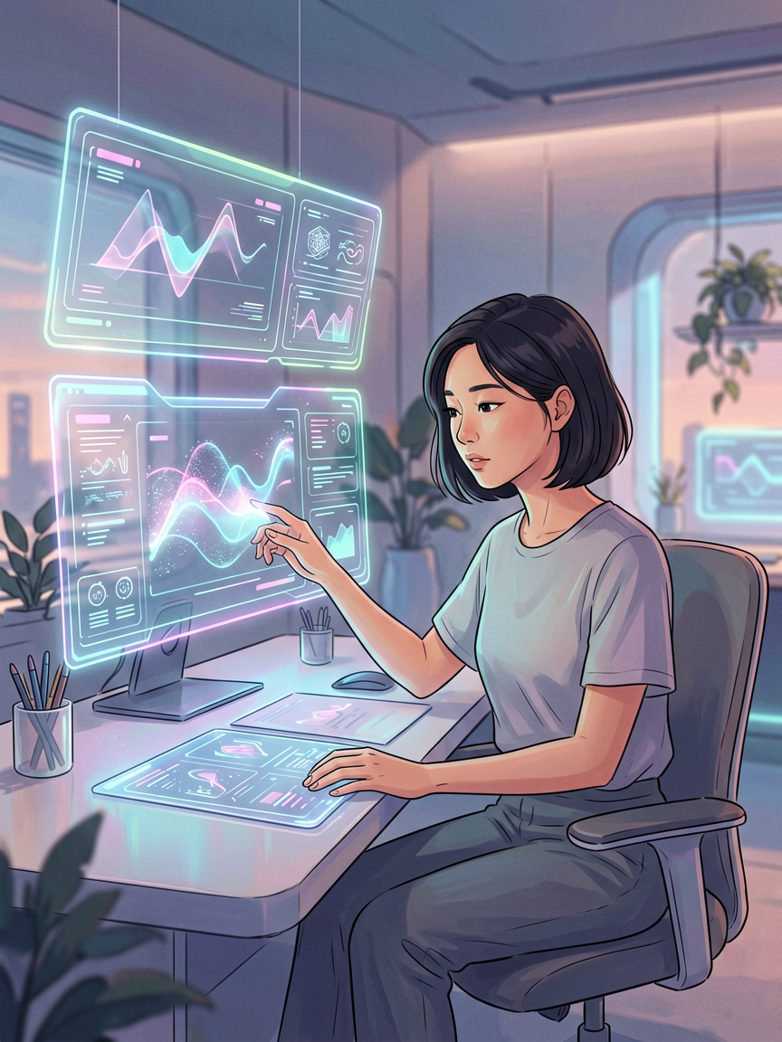 AI comic creation scene, creat