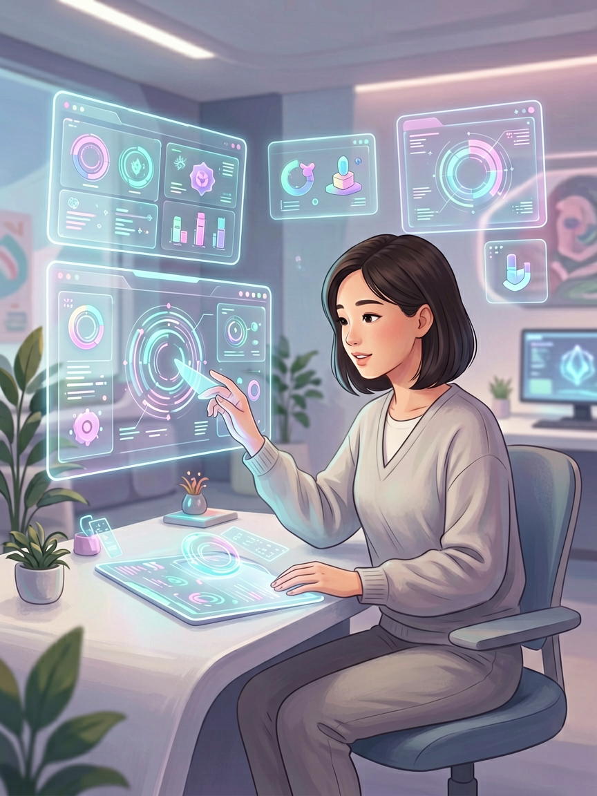 AI comic creation scene, creat