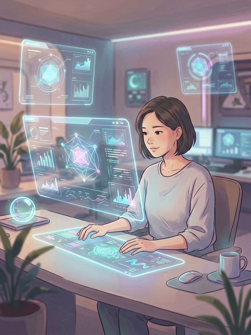 AI comic creation scene, creat