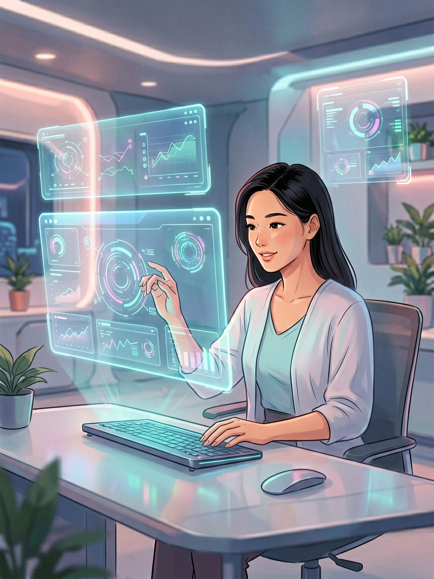 AI comic creation scene, creat